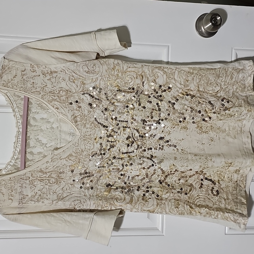 Maurices Elegant Cream Blouse